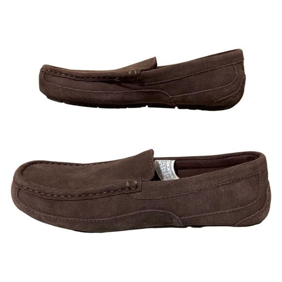 UGG Alder Faux Shearling Lined Suede Brown Slipper - Picture 7 of 13